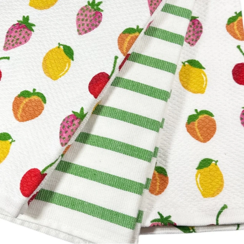 NEW Kate Spade FRUIT DESIGN Kitchen Towel Set/3